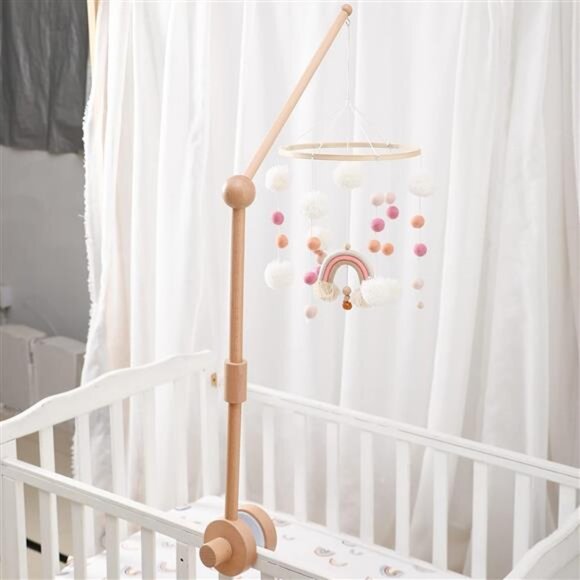 Crib Mobile Arm | Wooden Crib Mobile Holder | Baby Shower Gift Nursery Decor - Picture 2 of 7